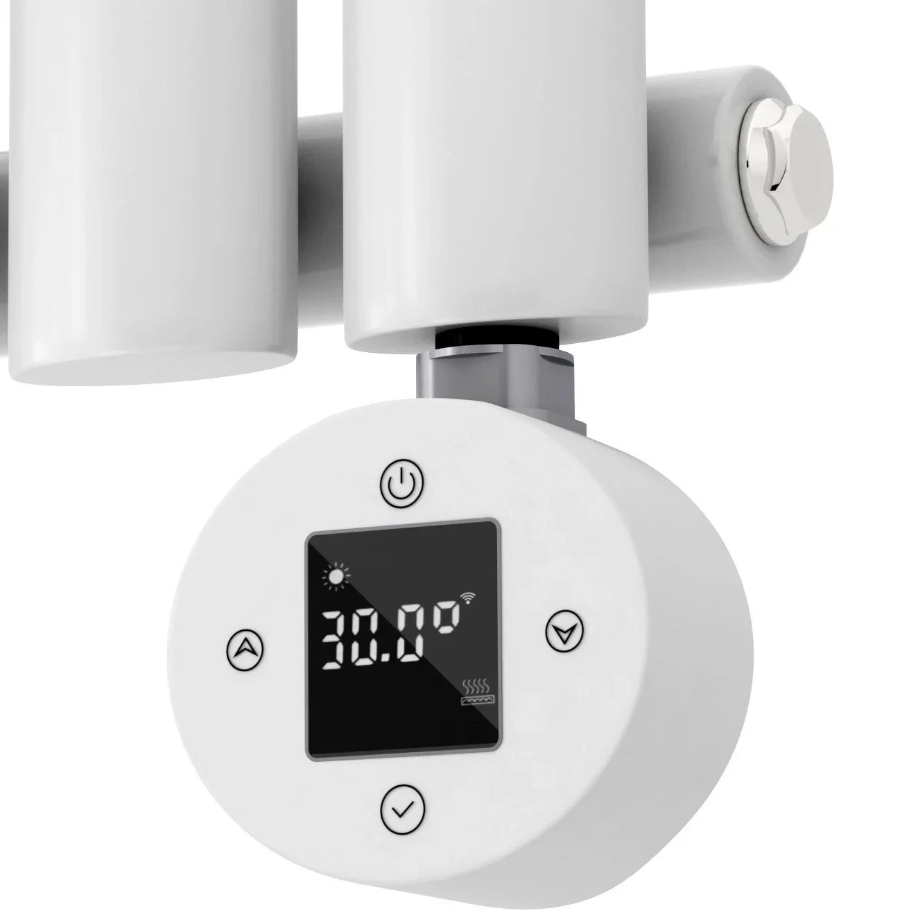 Radiateur électrique vertical blanc avec miroir 1200W NeoTherm
