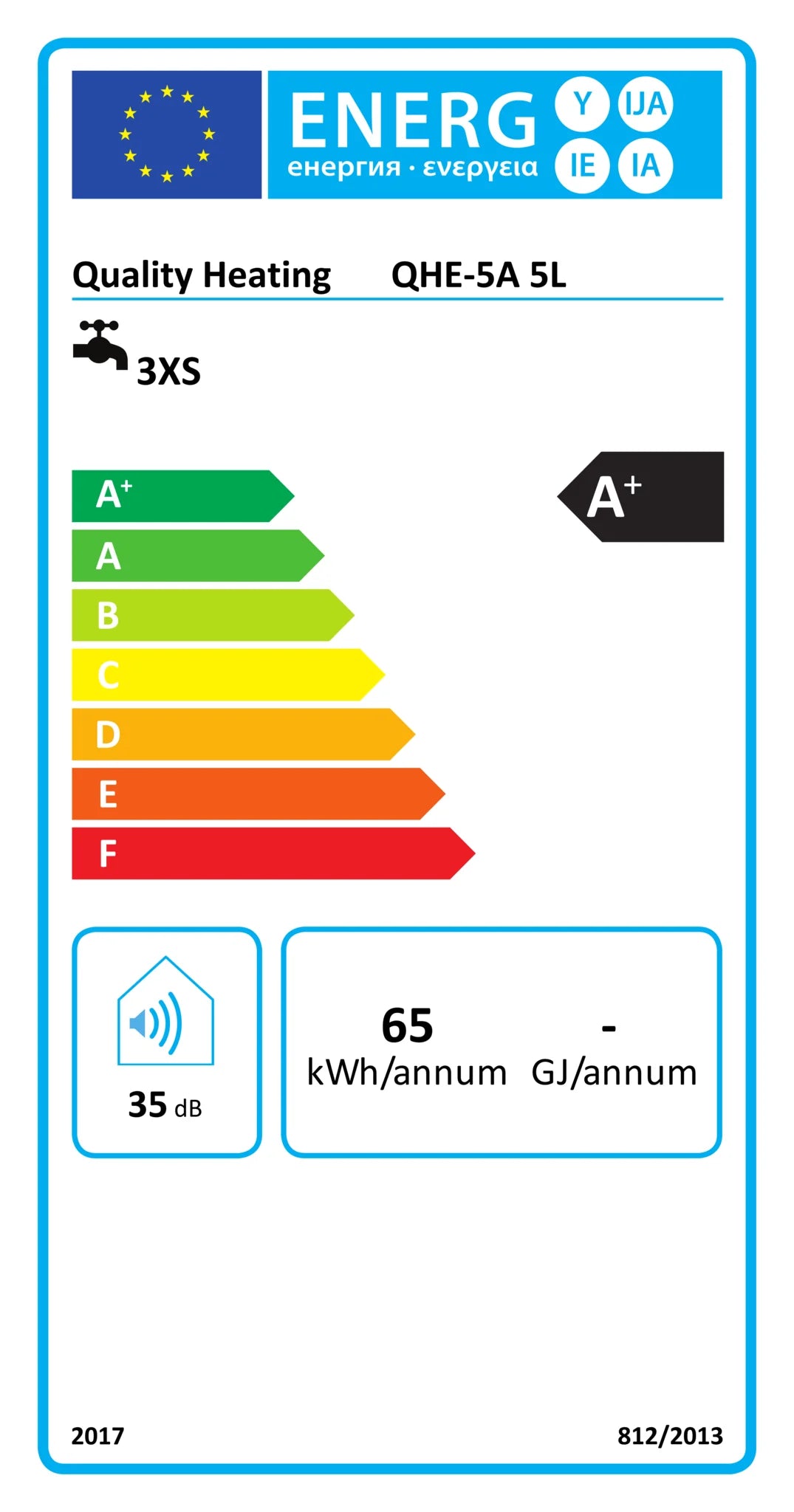 Chauffe-eau sous plan cuisine 5 Litres 2000Watt inox QH-line