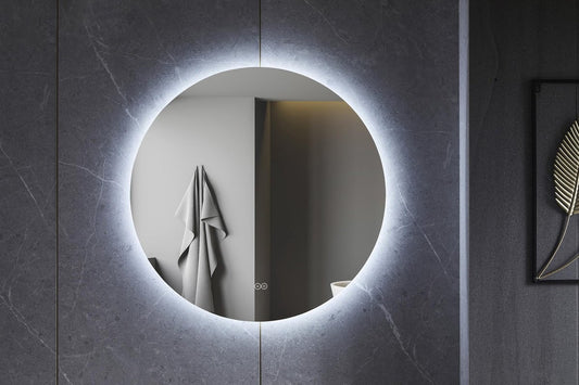 Tweedekans - Spiegel rond 60 cm frameloos, rondom led verlichting en anti condens - Default