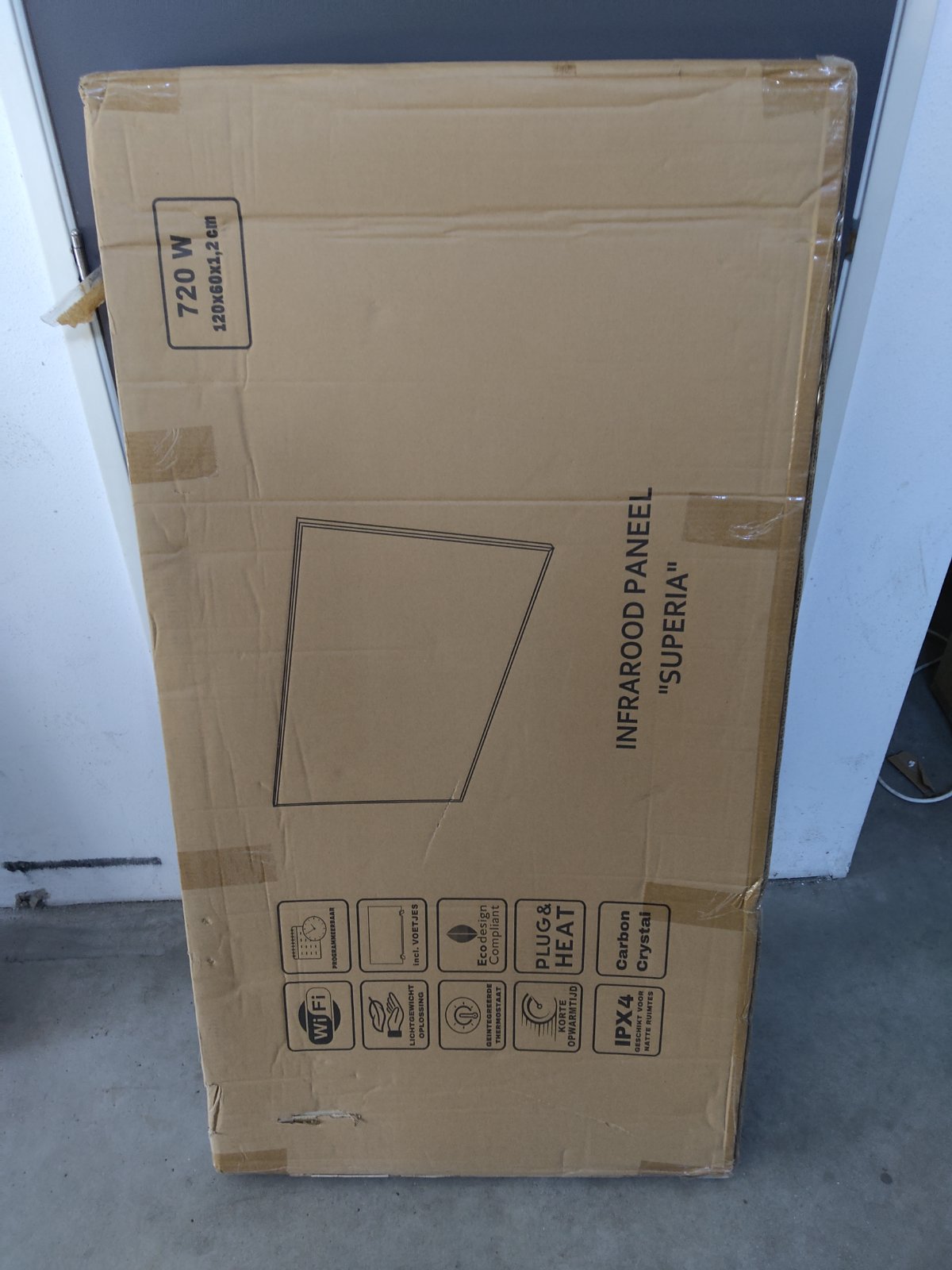 Tweedekans - QH-SP Wifi remote control verplaatsbaar infraroodpaneel 350, 450 en 700Watt - 700Watt 60 x 90 cm