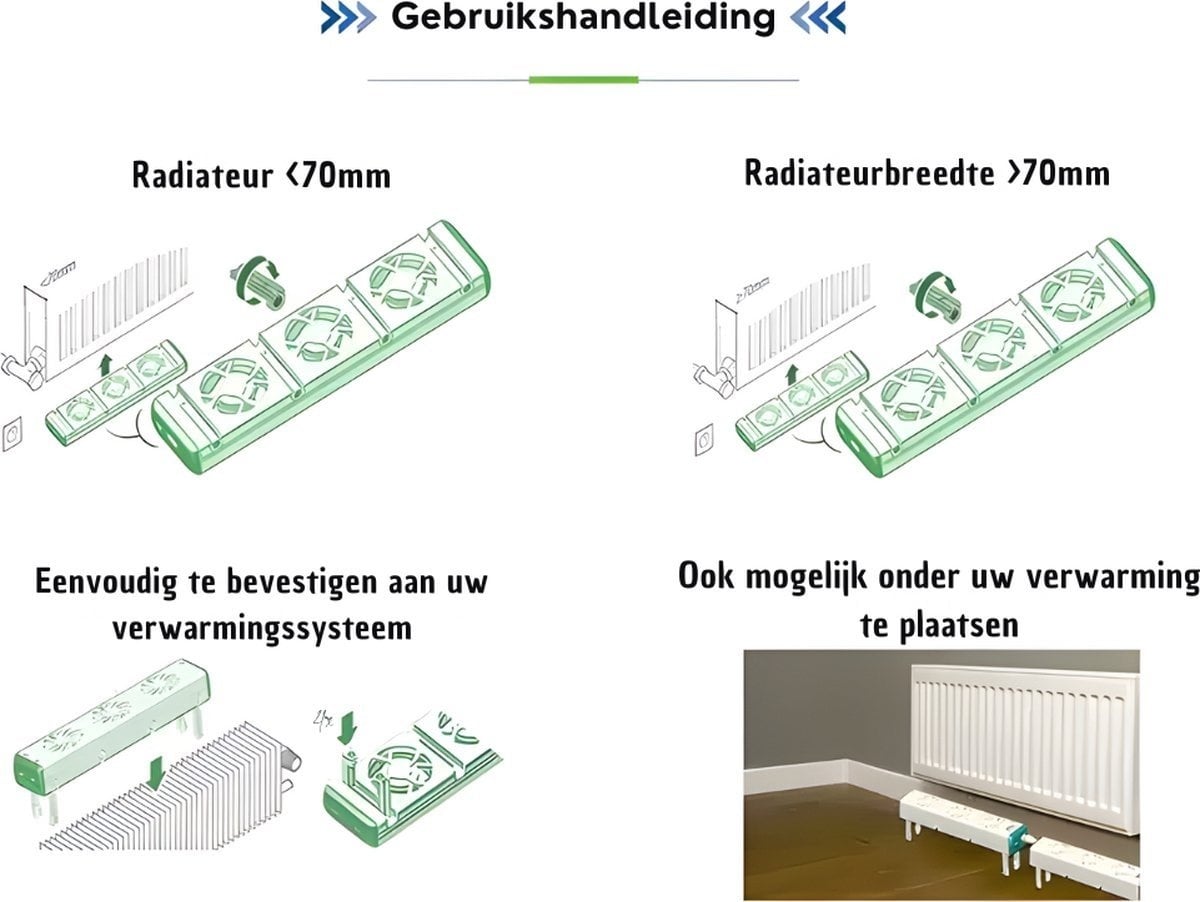 QH Booster radiator ventilator single set
