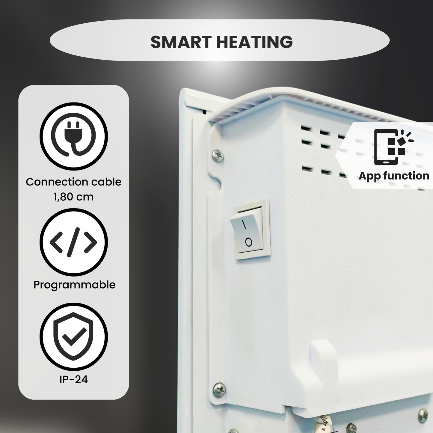 Chauffage de qualité - Eco Slim Wifi blanc