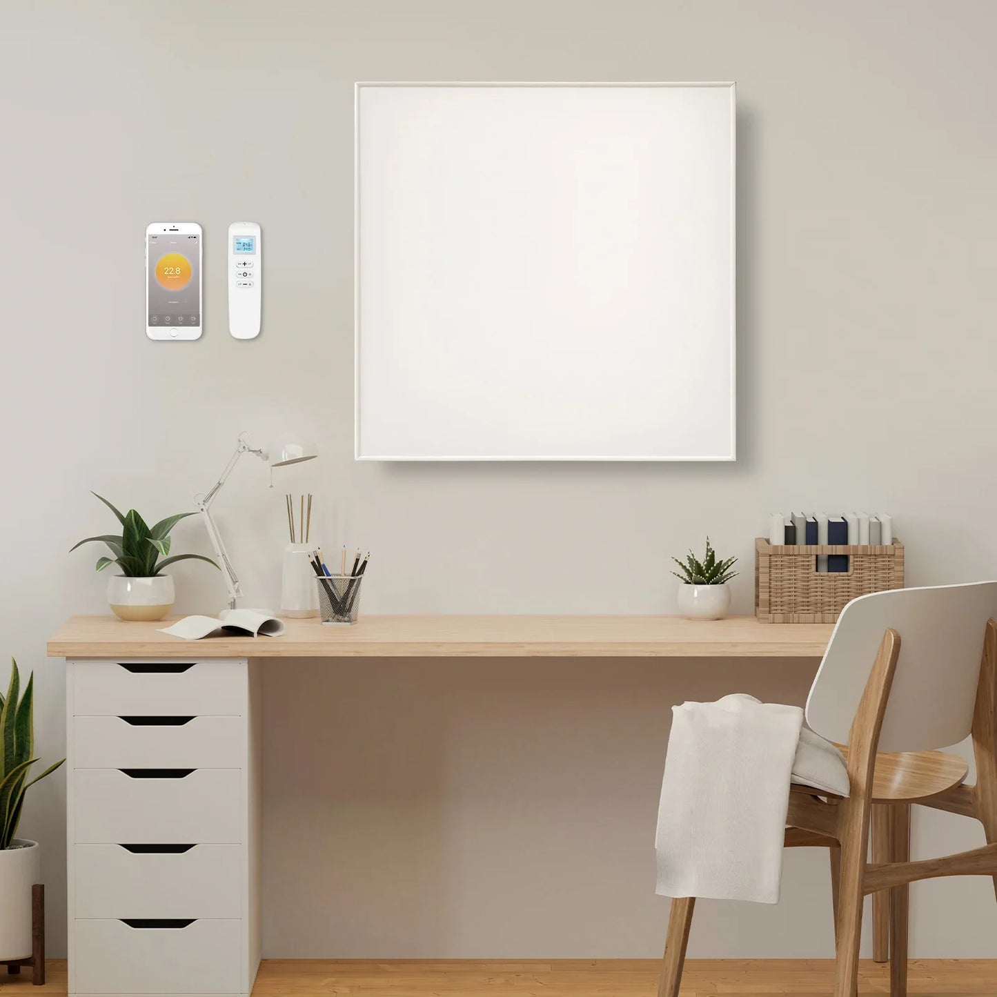 QH-SP Télécommande Wifi panneau infrarouge déplaçable 350, 450 et 700Watt