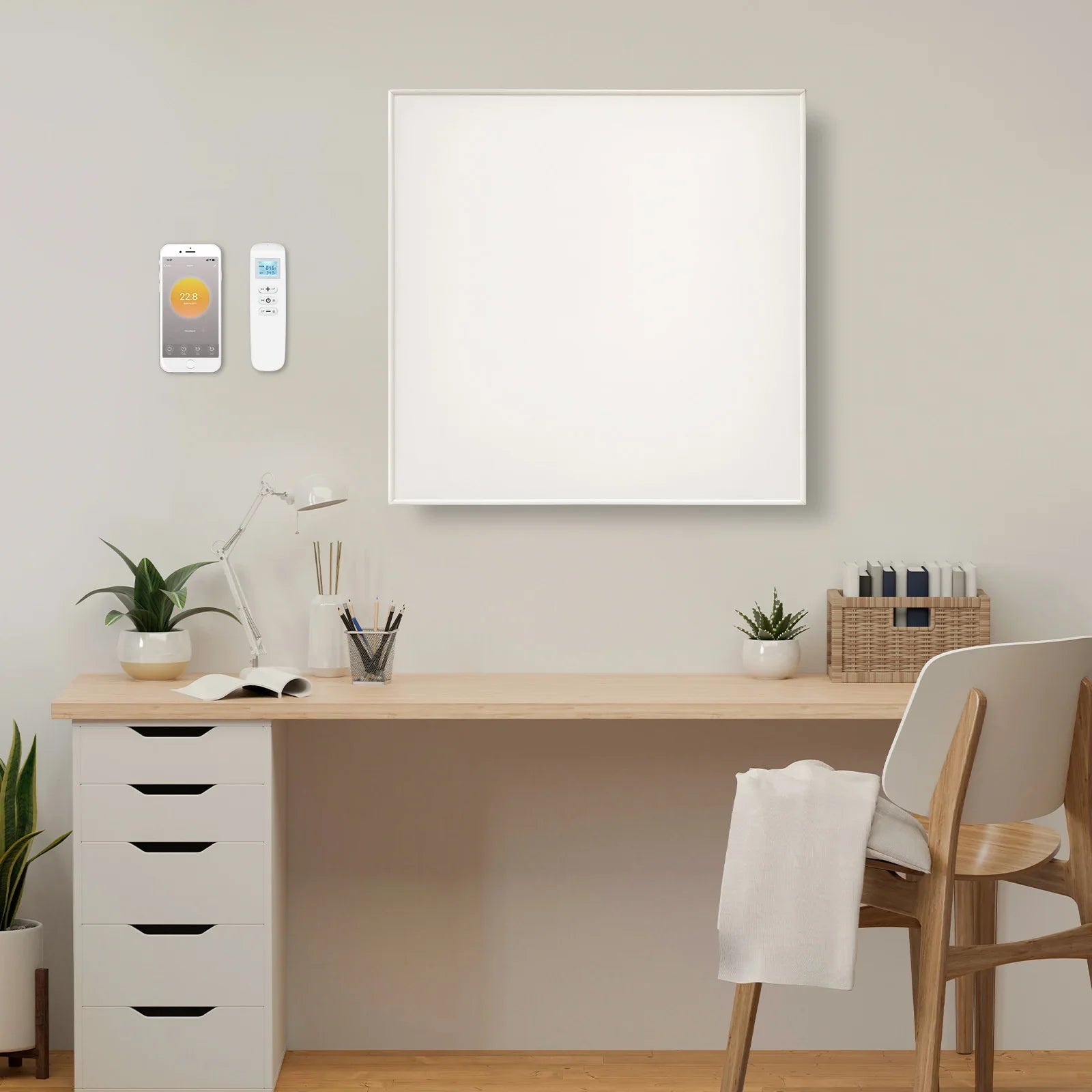 QH-SP Télécommande Wifi panneau infrarouge déplaçable 350, 450 et 700Watt