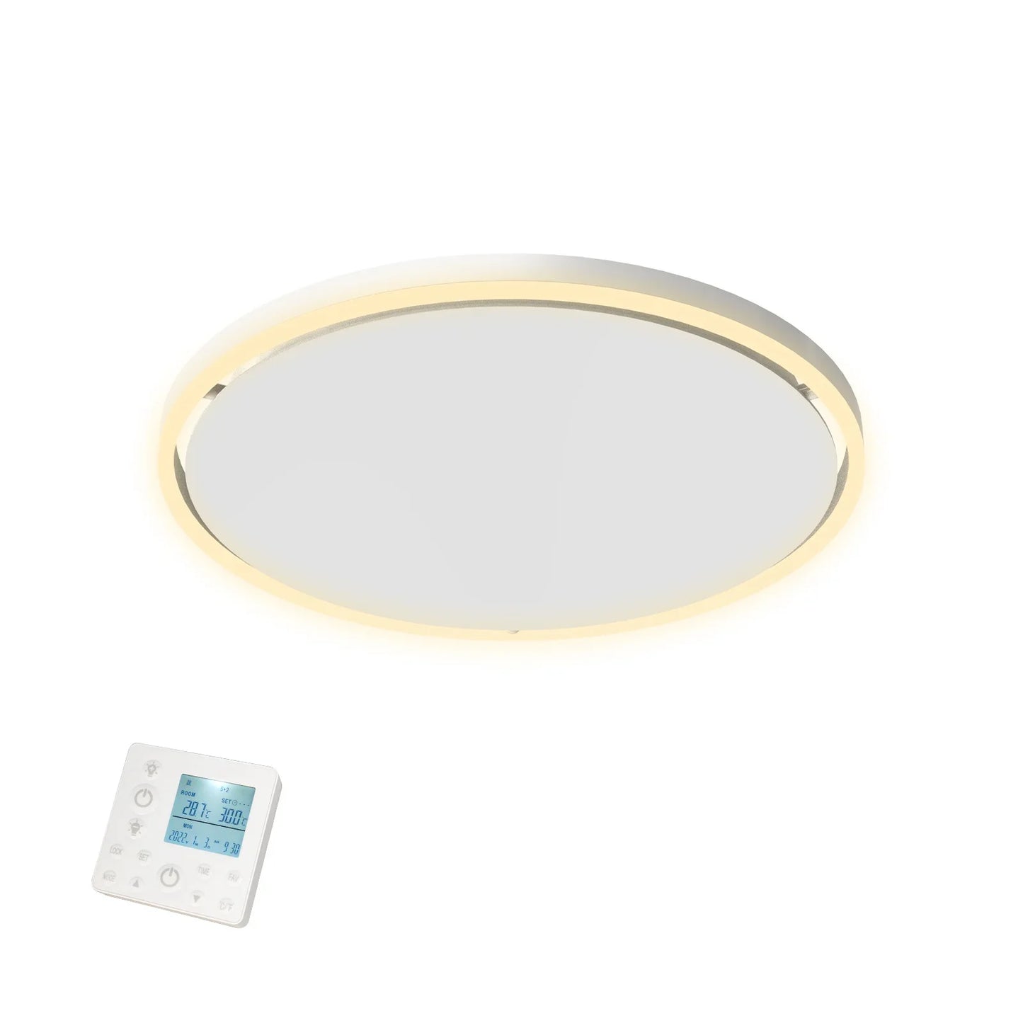 Série QH-GlowRing panneau infrarouge avec éclairage LED 56 cm 750 W