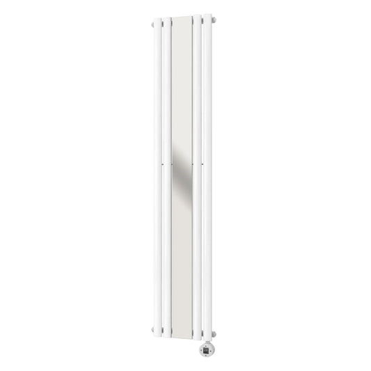 Radiateur électrique vertical blanc avec miroir 1200W NeoTherm