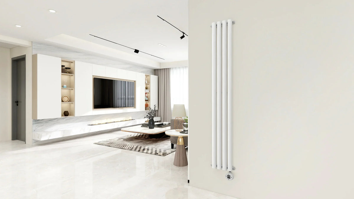 Verticale elektrische radiator wit Calysta 1000Watt