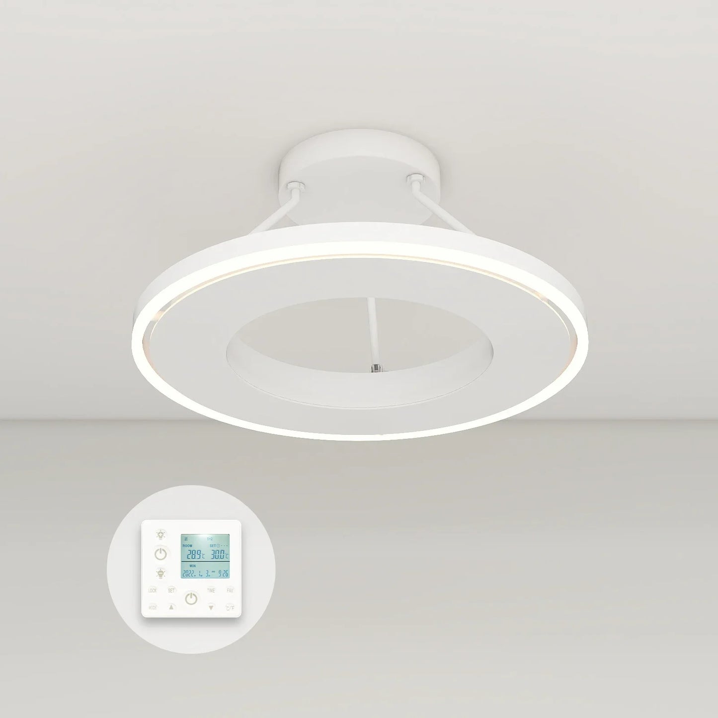 QH-GlowRing Série panneau infrarouge avec éclairage LED 60 cm 1000 watts