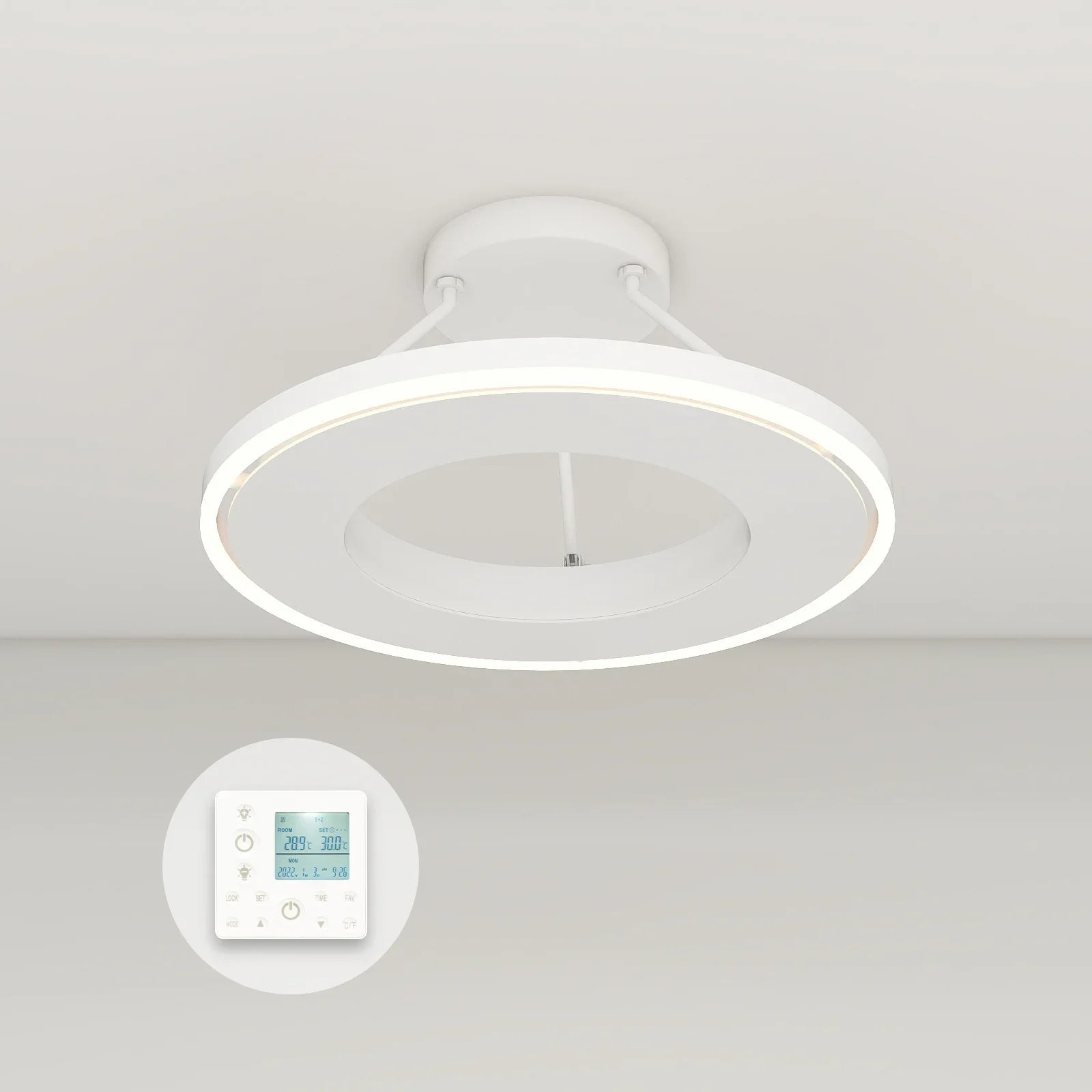 QH-GlowRing Série panneau infrarouge avec éclairage LED 60 cm 1000 watts
