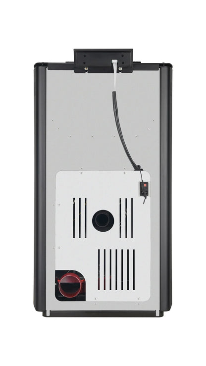 Poêle à granulés - 8.8KW - pour 60-80 m2 - 5 niveaux - minuterie - CR05 Noir
