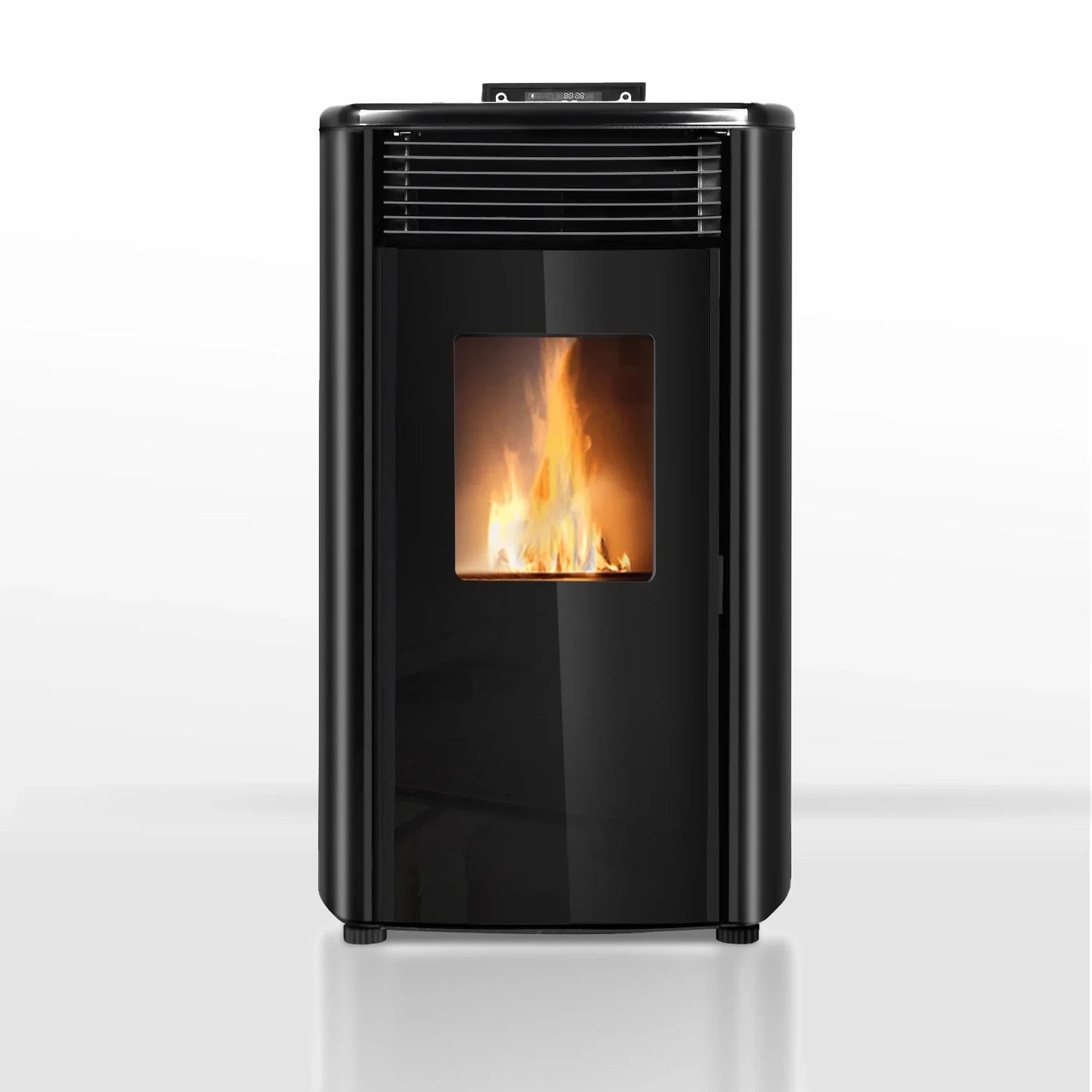 Poêle à granulés - 9,9 kW - pour 80-100 m² - 5 niveaux - minuterie - CR9 - double porte