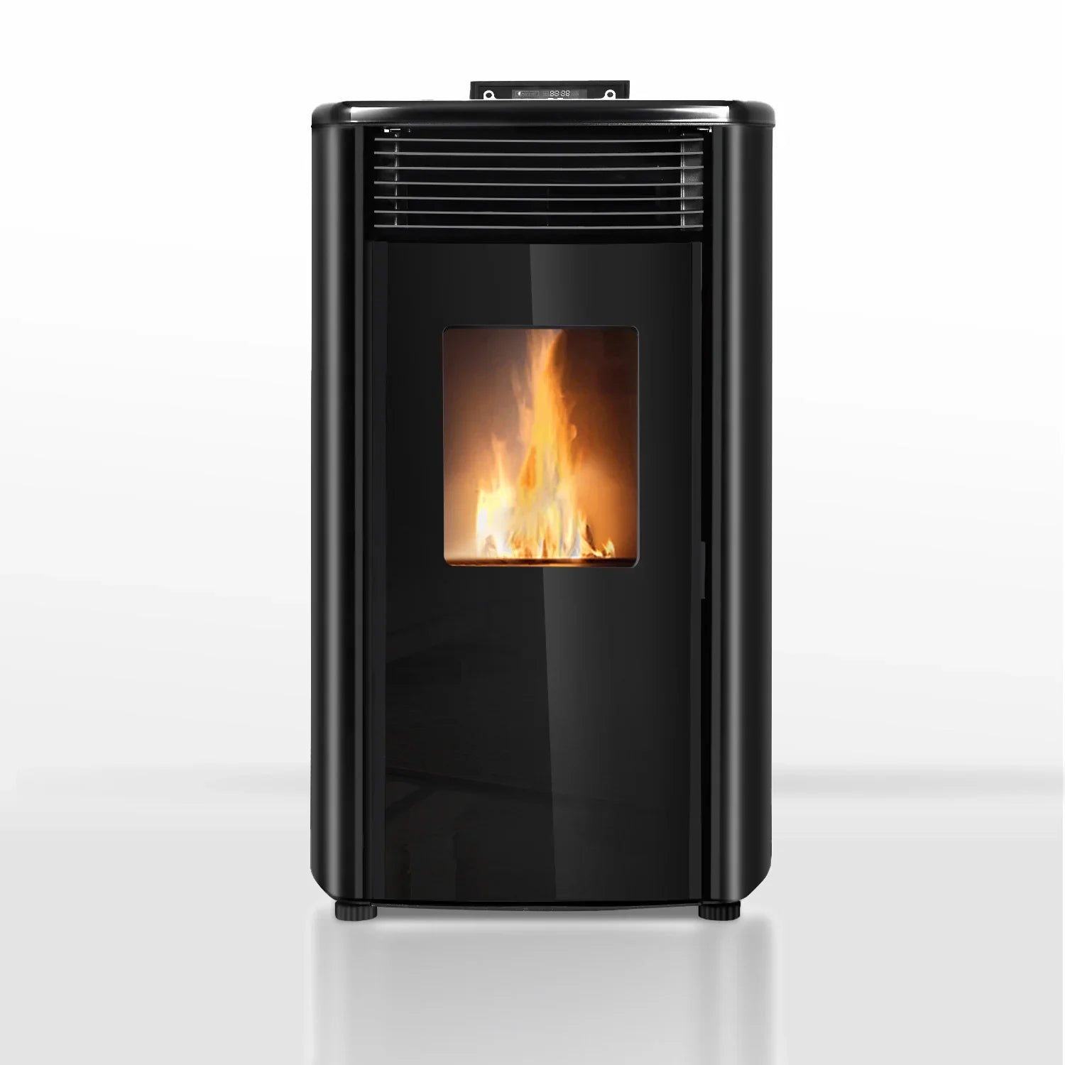 Poêle à granulés - 9,9 kW - pour 80-100 m² - 5 niveaux - minuterie - CR9 - double porte