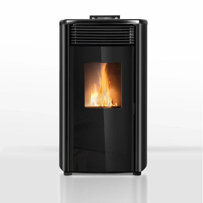 Poêle à granulés - 9,9 kW - pour 80-100 m² - 5 niveaux - minuterie - CR9 - double porte