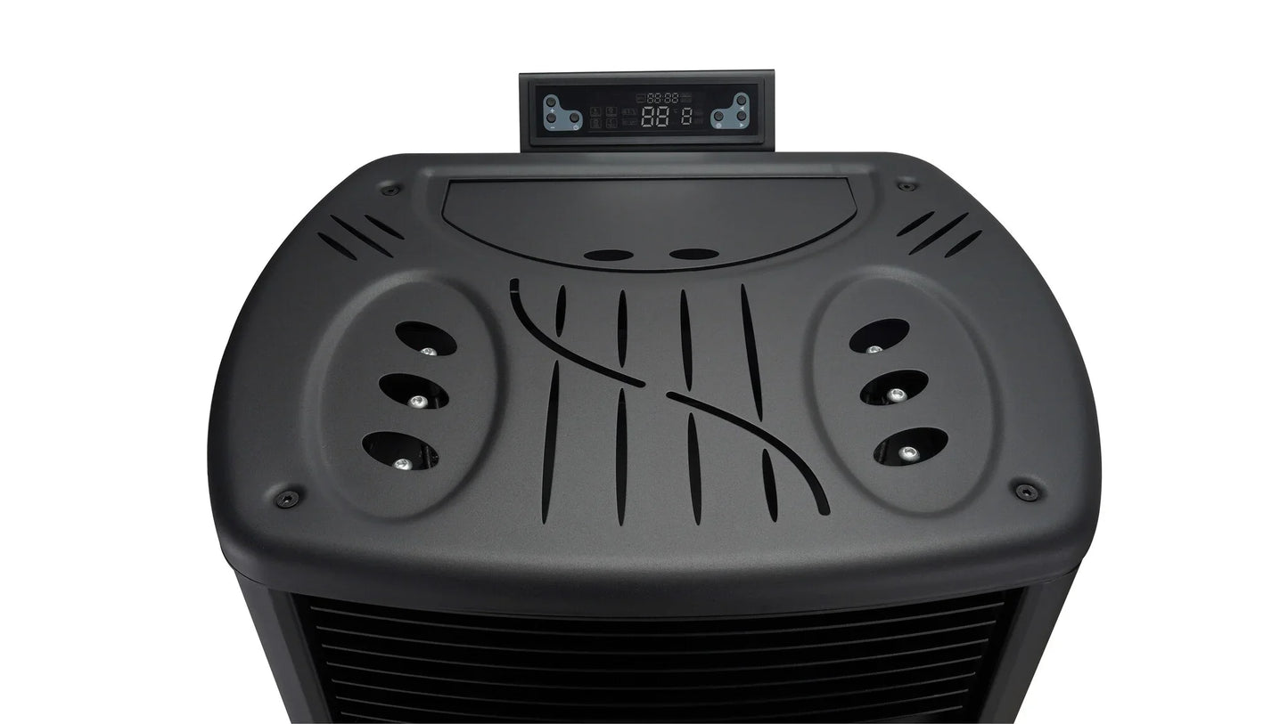 Poêle à granulés - 9,9 kW - pour 80-100 m² - 5 niveaux - minuterie - CR9 - double porte