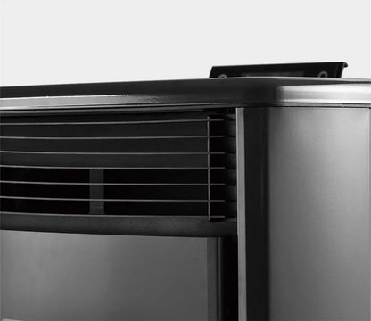Poêle à granulés - 9,9 kW - pour 80-100 m² - 5 niveaux - minuterie - CR9 - double porte