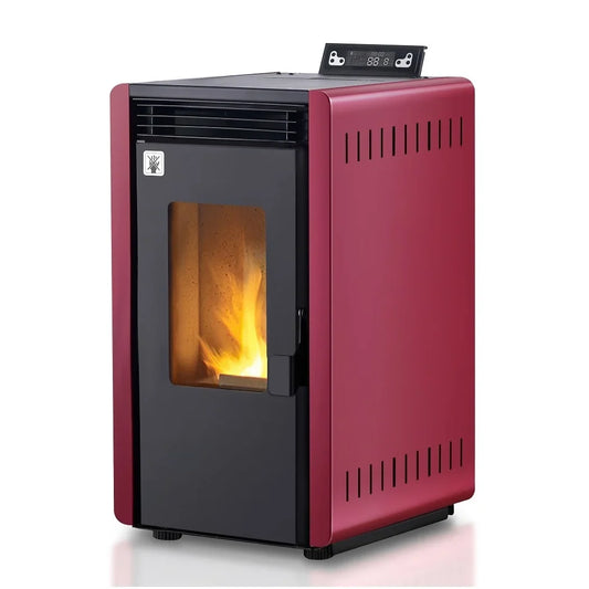 Poêle à granulés - 6kW - pour 40-60 m² - 5 niveaux - minuterie - CR10-2