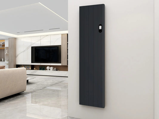 Chauffage de qualité radiateur vertical Civetta noir