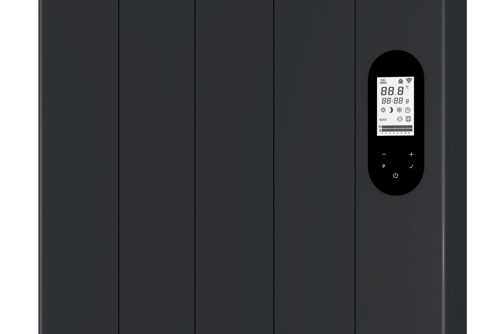 Chauffage de qualité radiateur vertical Civetta noir