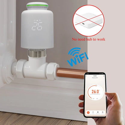 Bouton de radiateur intelligent Wifi