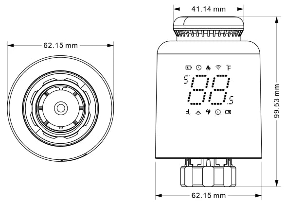 Bouton de radiateur intelligent Wifi
