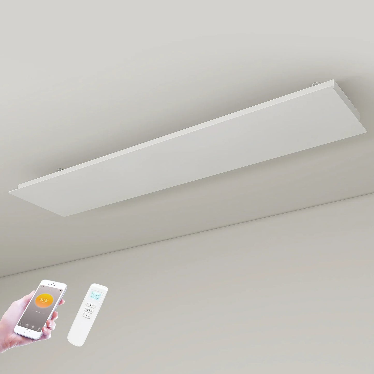 QH-ThermoAura Série Wifi panneau infrarouge 1700 watts 129x33 cm