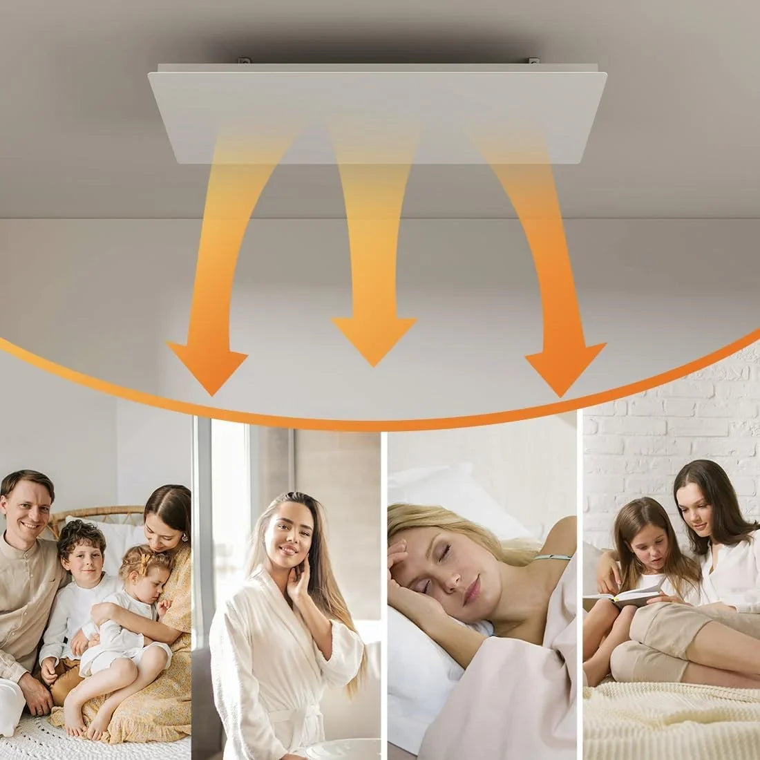 QH-ThermoAura Série Wifi panneau infrarouge 750 watts 61x33 cm