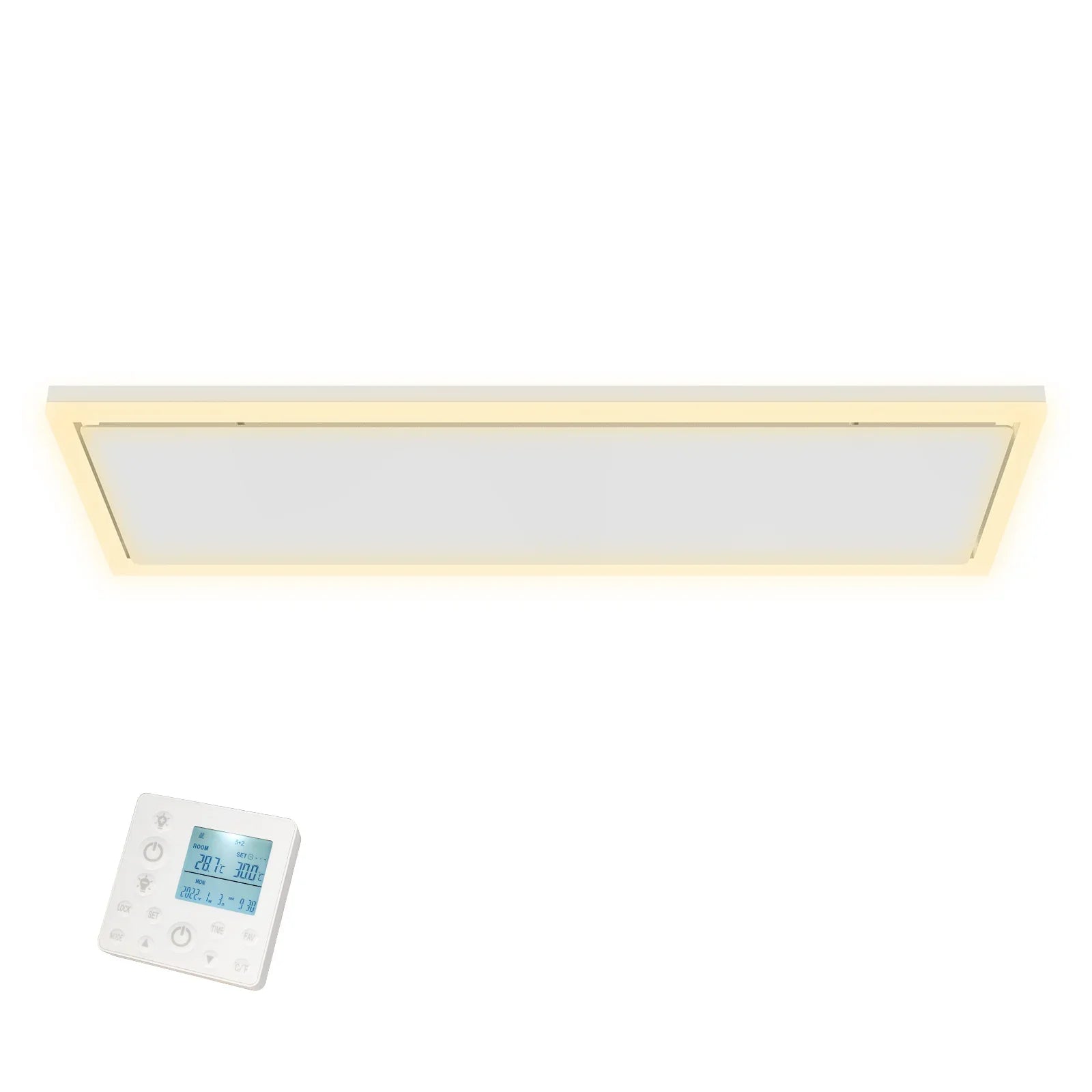 Panneau infrarouge QH-InfraGlow avec éclairage LED 107x39 cm 1300 watts