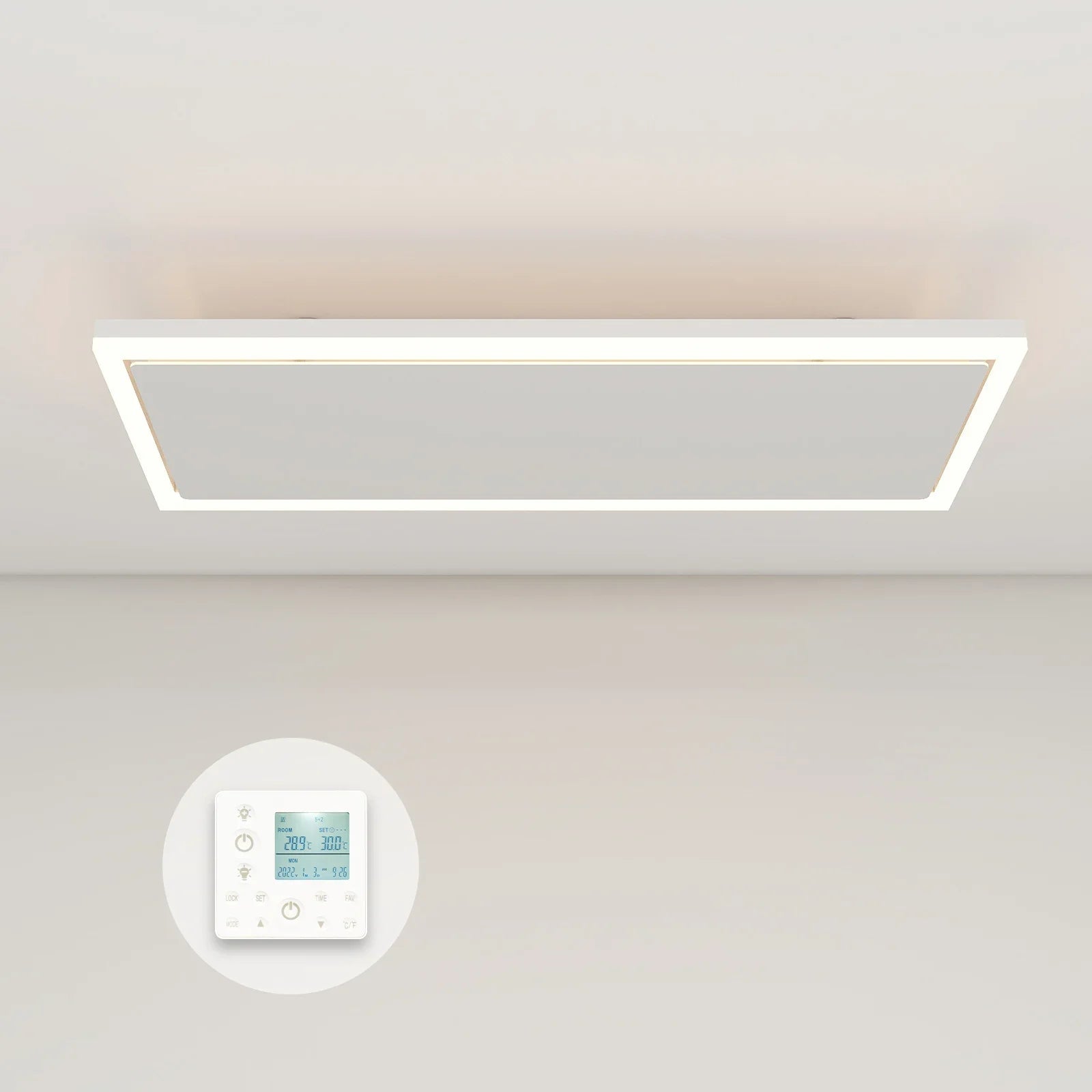 Panneau infrarouge QH-InfraGlow avec éclairage LED 135x39 cm 1700 watts