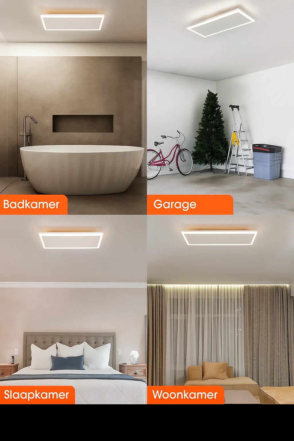 Panneau infrarouge QH-InfraGlow avec éclairage LED 135x39 cm 1700 watts