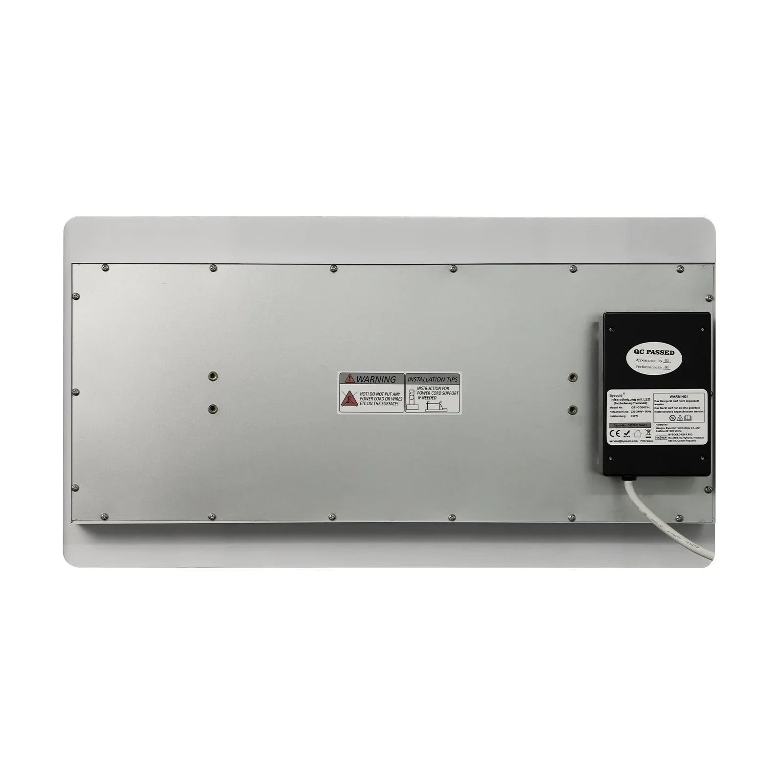 Panneau infrarouge QH-InfraGlow avec éclairage LED 135x39 cm 1700 watts