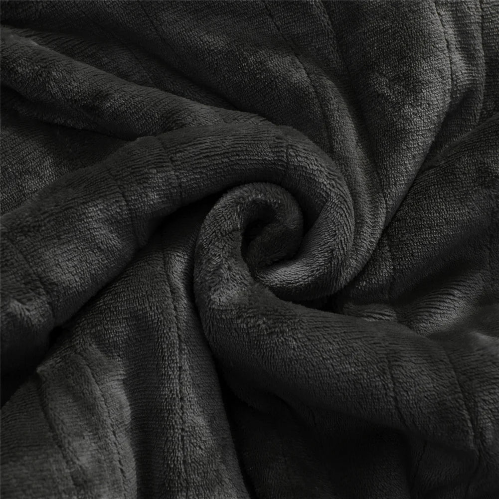 Couverture électrique - Couverture chauffante - 1 personne - 180x150 cm - Polaire - Gris