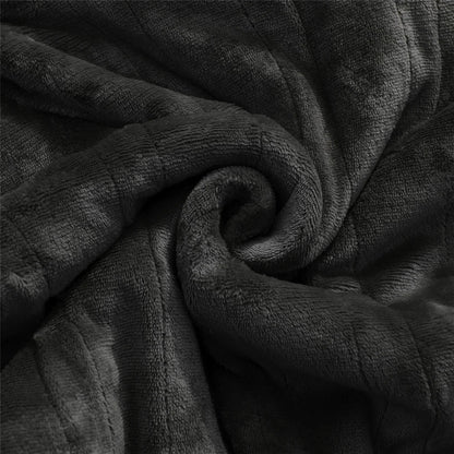 Couverture électrique - Couverture chauffante - 1 personne - 180x150 cm - Polaire - Gris