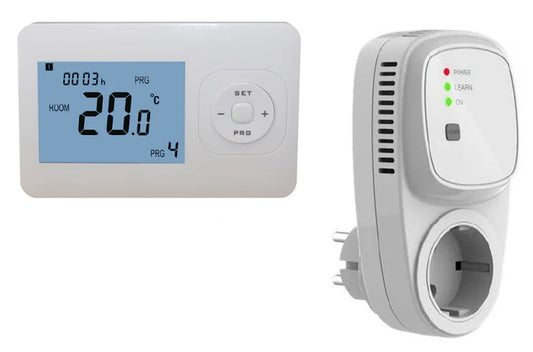 Thermostat blanc QH-Basic avec récepteur enfichable