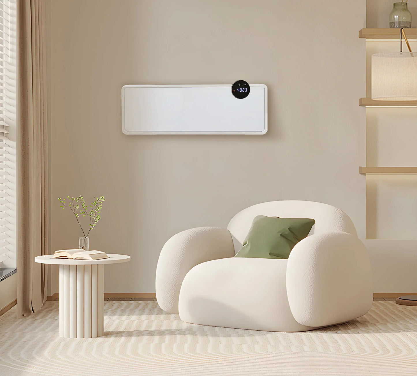 Chauffage mural en céramique AmberHeat avec thermostat Wifi