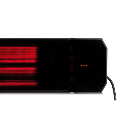 Chauffage de terrasse infrarouge Calore noir réglable 1600 - 2200Watt