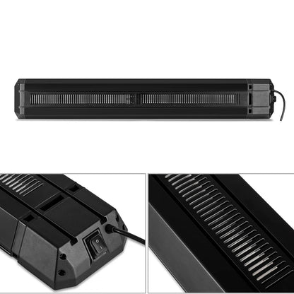 Chauffage de terrasse infrarouge Calore noir réglable 1600 - 2200Watt