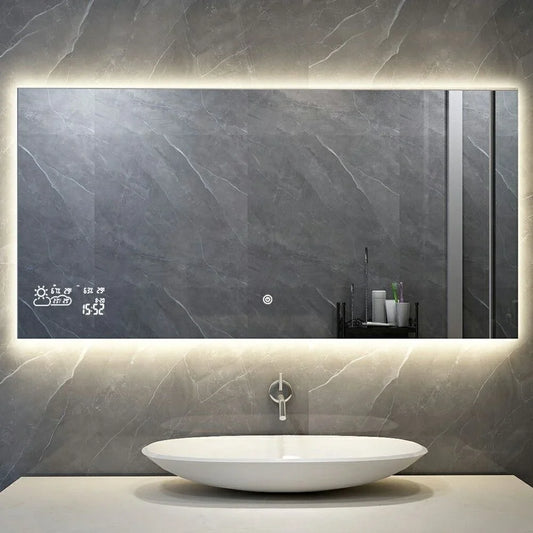 Miroir intelligent avec éclairage LED chauffage infrarouge 60X120 500Watt