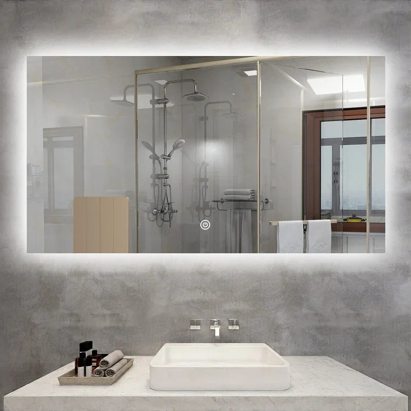 Miroir intelligent avec éclairage LED chauffage infrarouge 60X120 500Watt
