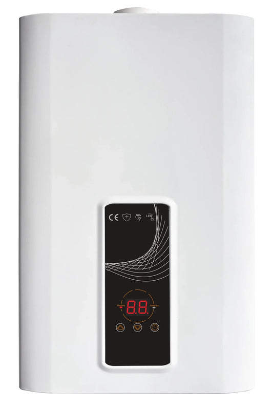 EcoTherm Electronische geiser 230V Digitaal 13L Low Nox Propaan gesloten kamer