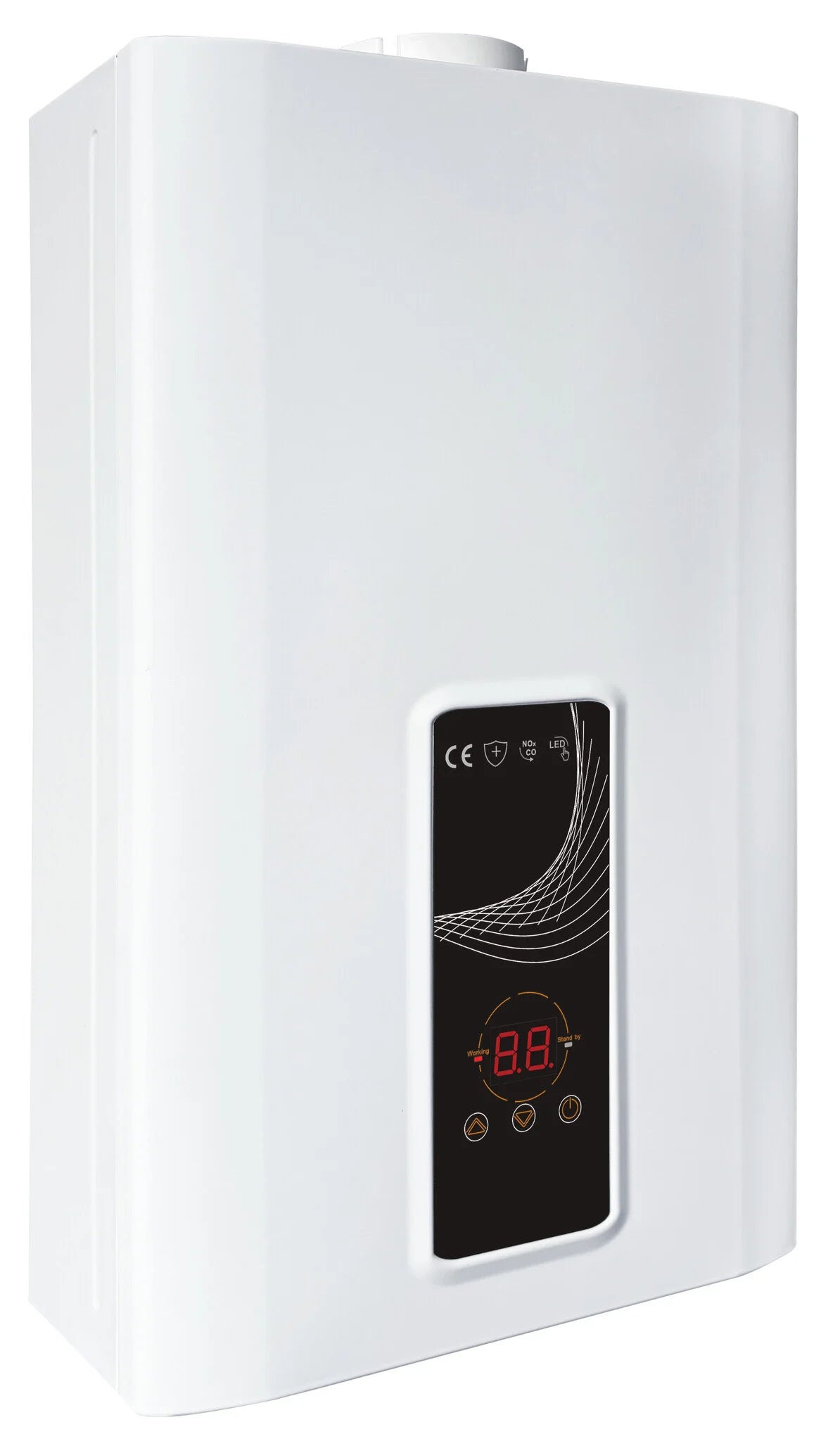 EcoTherm Electronische geiser 230V Digitaal 13L Low Nox Propaan gesloten kamer