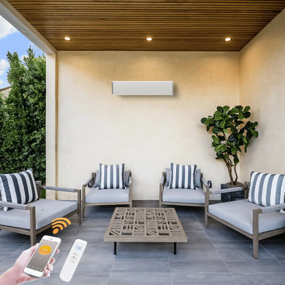 Infrarood terrasverwarmer Whitewarm Wifi 1800 - 2400Watt