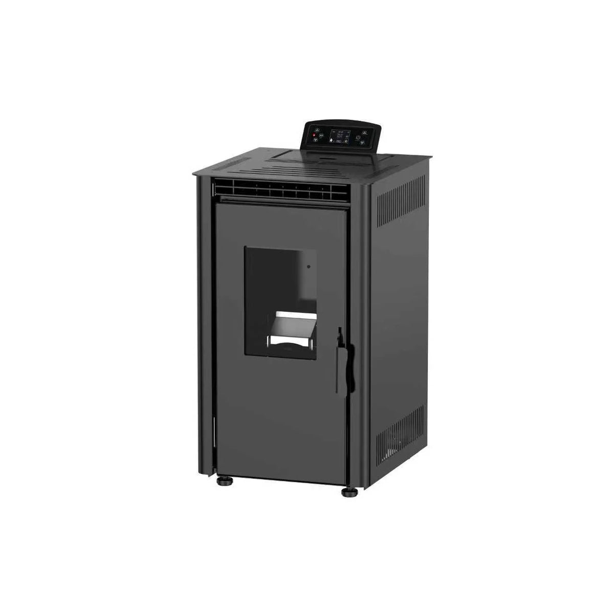 Pelletkachel - 6.9 kW 60 m² - 5 niveaus - timer - KT0702A - Black