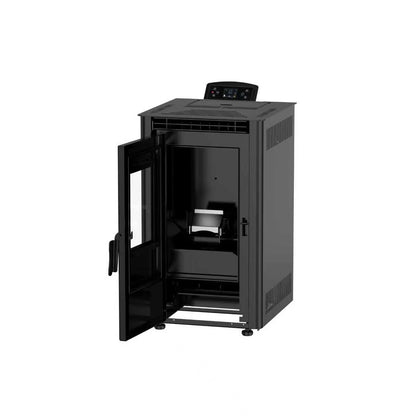 Pelletkachel - 6.9 kW 60 m² - 5 niveaus - timer - KT0702A - Black