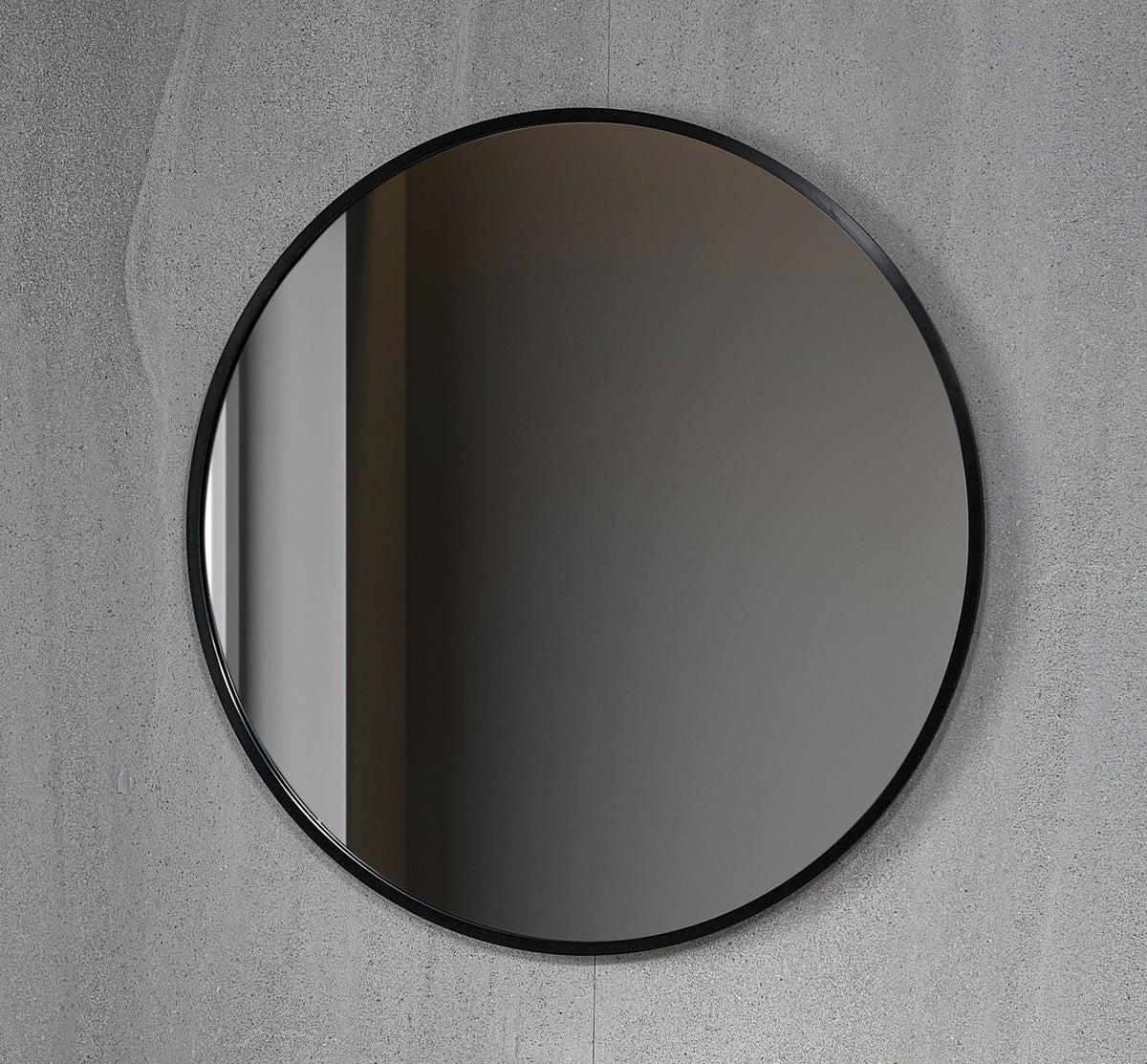 Tweedekans - Spiegel rond 100 cm met zwart frame - Default