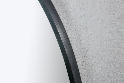 Tweedekans - Spiegel rond 100 cm met zwart frame - Default