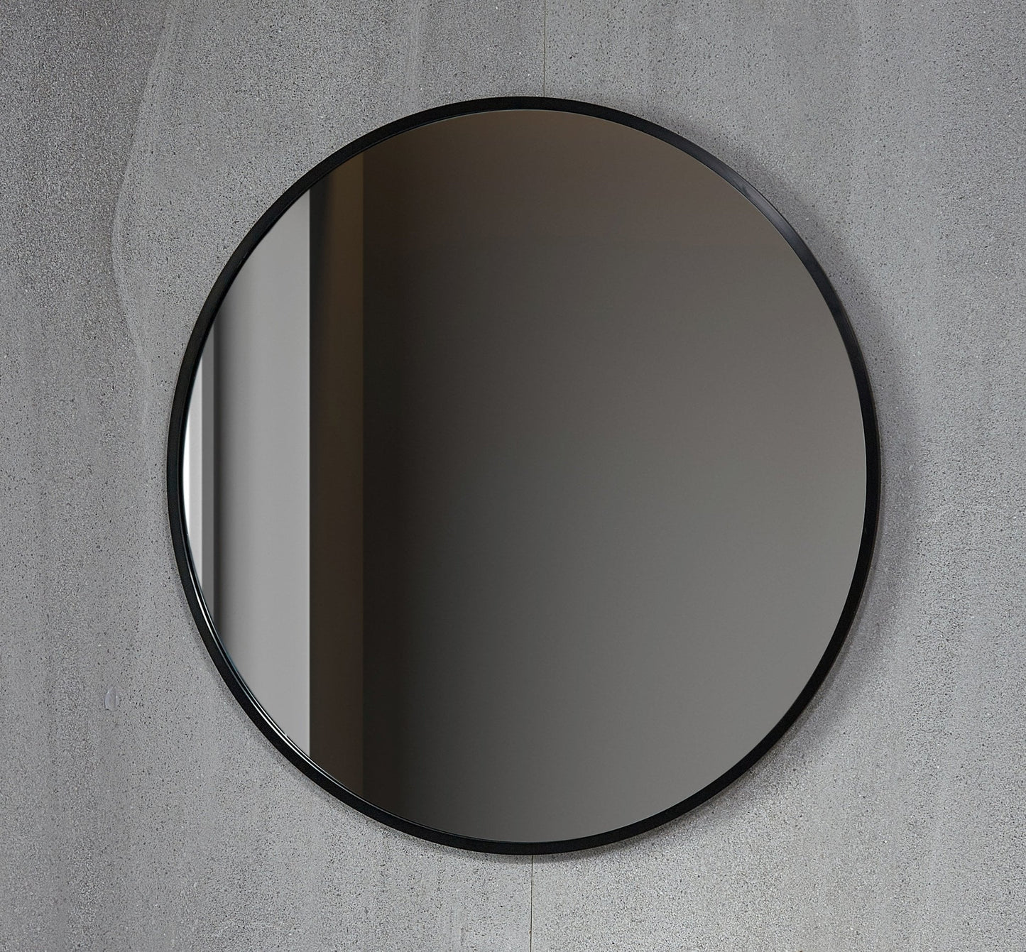 Tweedekans - Spiegel rond 100 cm met zwart frame - Default