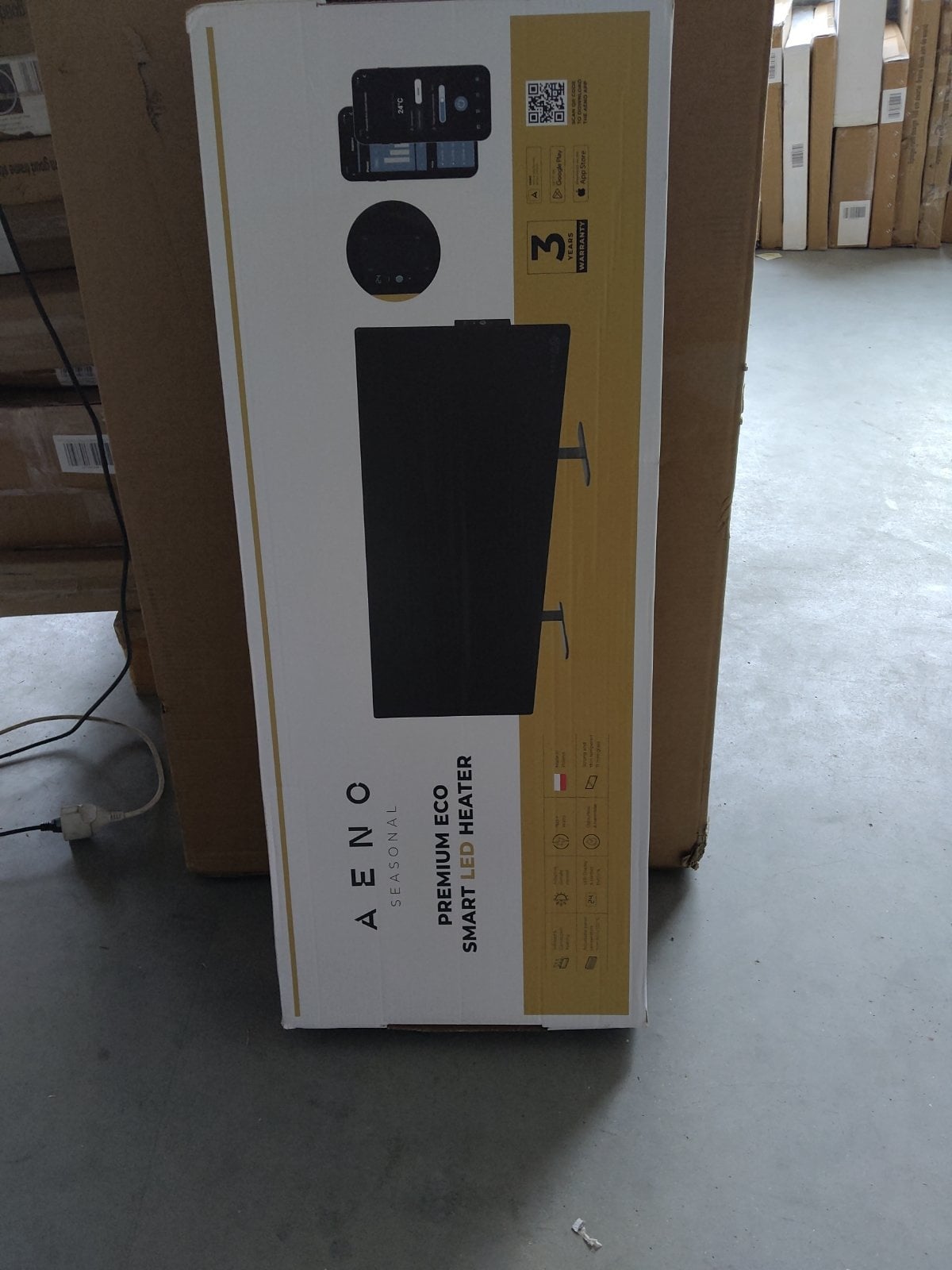 Tweedekans - AENO GH4S slimme infrarood verwarmingspaneel WIFI - 700 Watt - Black