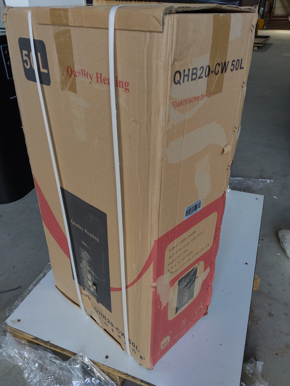 Tweedekans - 50 Liter QH dual elektrische boiler met digitale bediening - Default