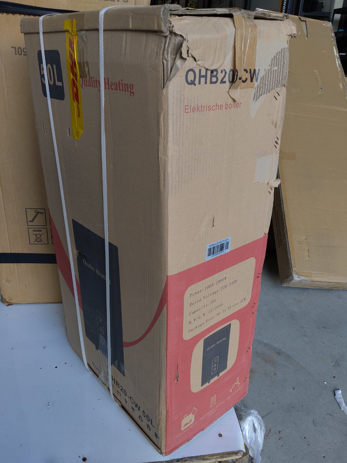 Tweedekans - 50 Liter QH dual elektrische boiler met digitale bediening - Default
