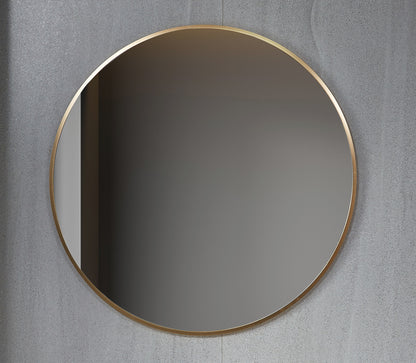 Tweedekans - Spiegel rond 80 cm met koperen frame - Default